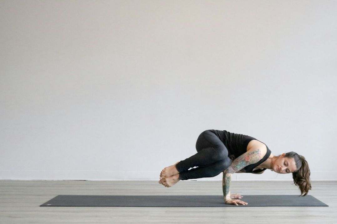 Yoga class in session